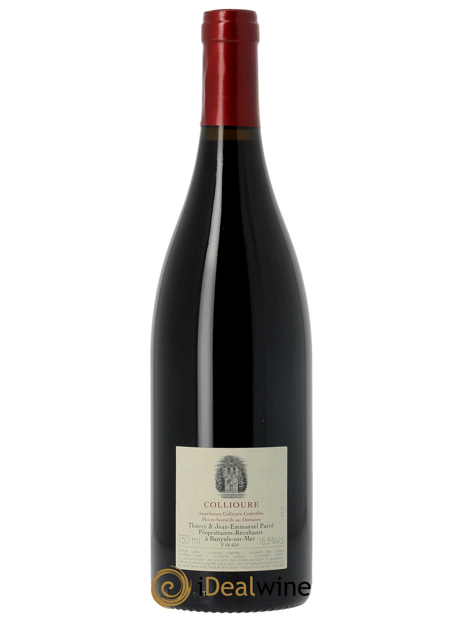 Collioure La Rectorie (Domaine de) Oriental Thierry et Jean Emmanuel Parcé  2019 - Lot de 1 Bouteille