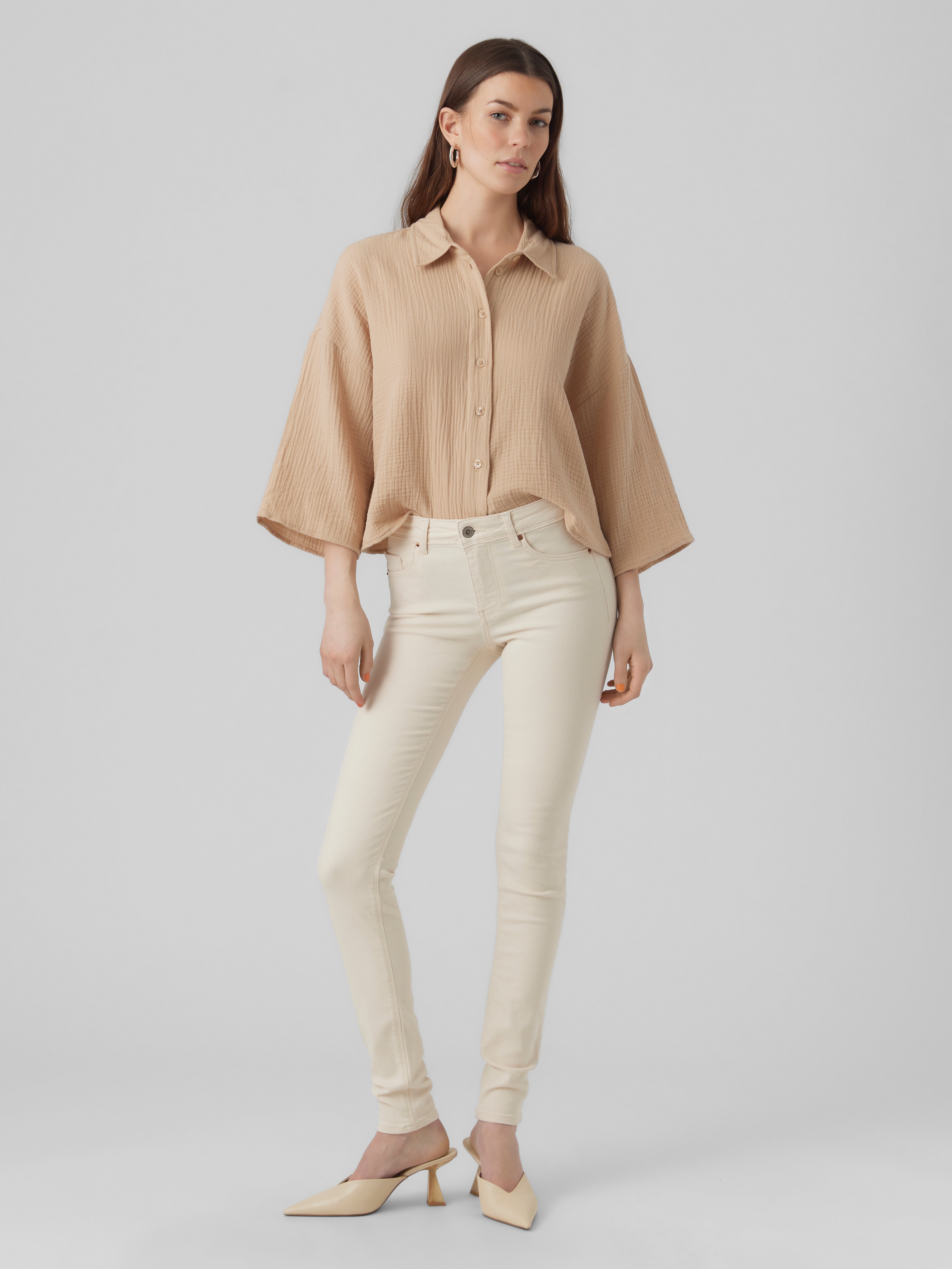 VMLUX Mid Rise Slim Fit Jeans