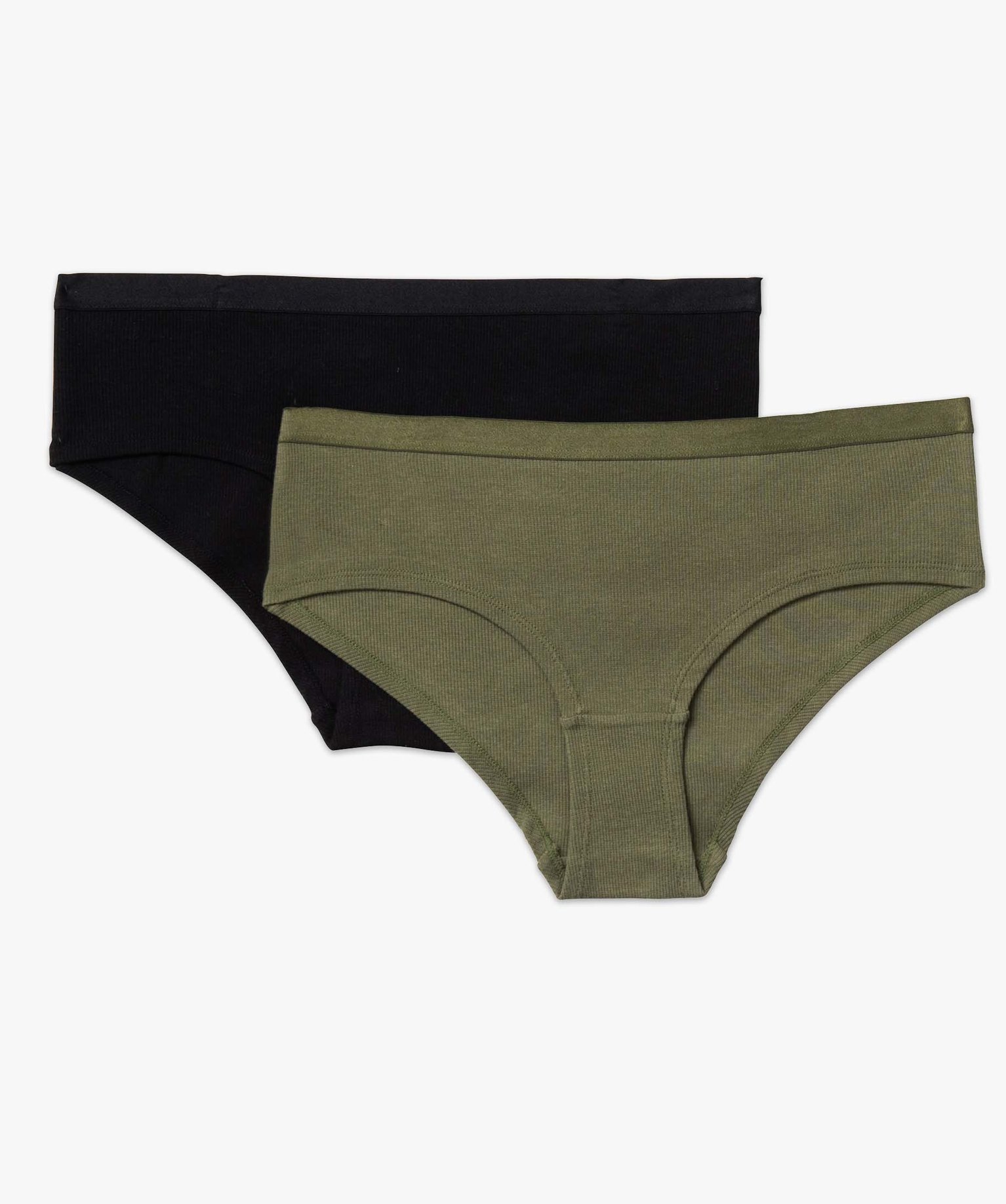 Shorty en maille ctelée femme (lot de 2) multicolore | GEMO