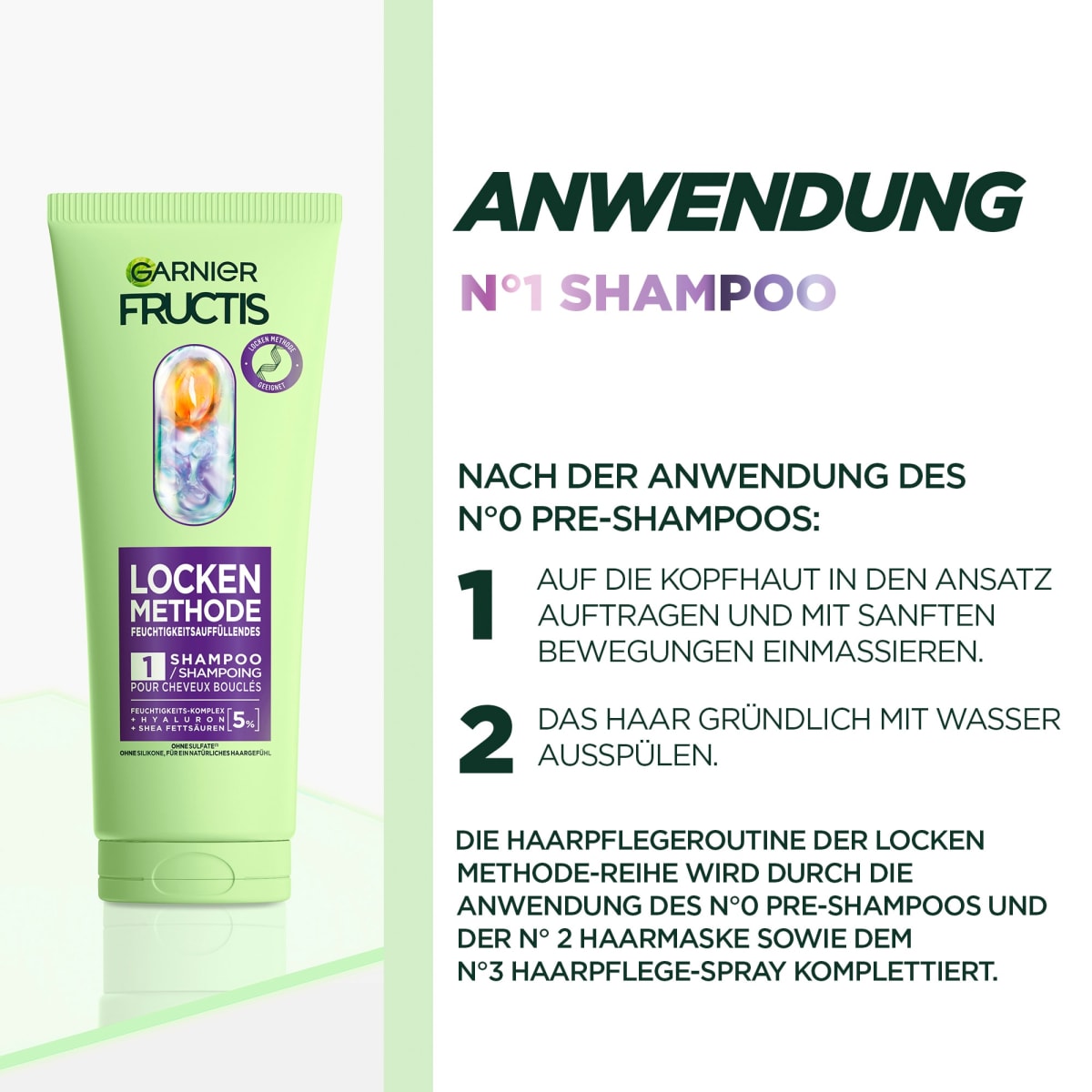 Shampoo Locken Methode Feuchtigkeit, 200 ml