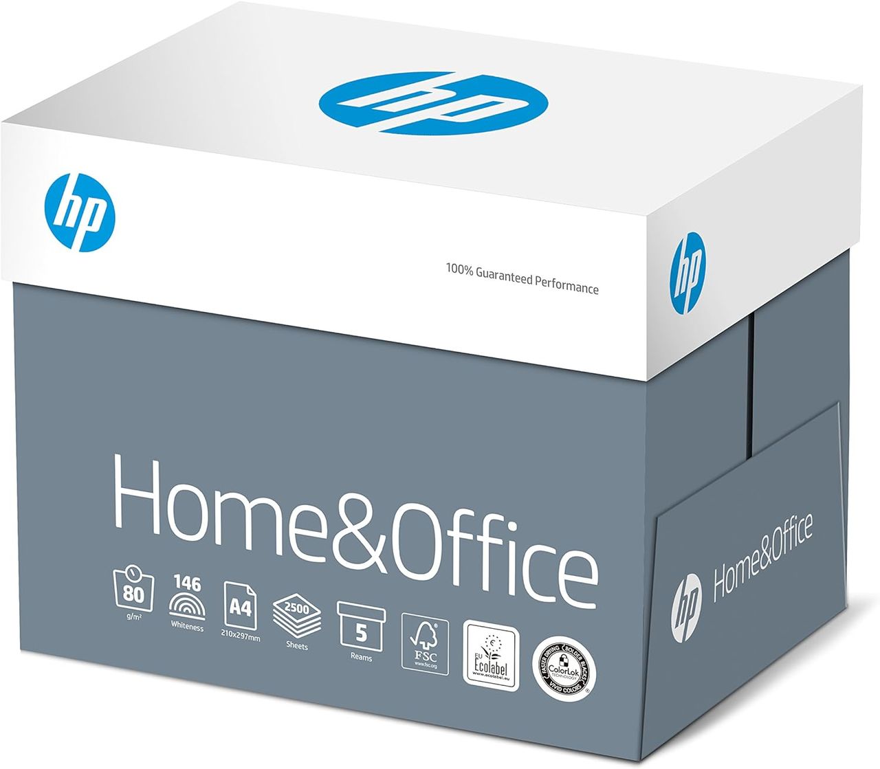 HP Kopierpapier CHP150 Papier Home & Office 2500 Blatt( 5x500 Blatt), 5er Pack