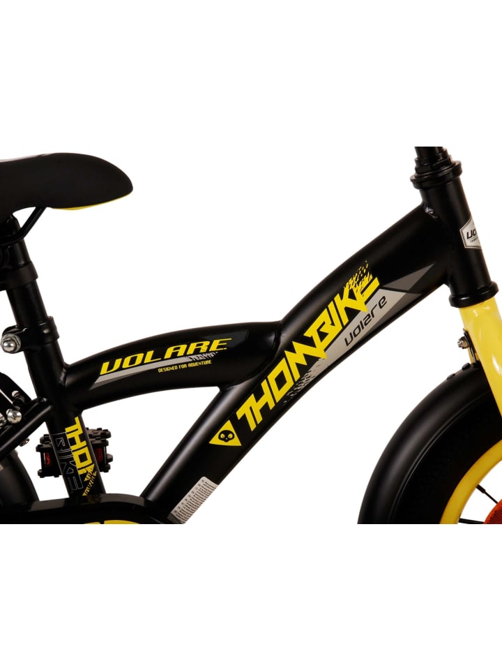 Volare Kinderfahrrad Thombike für Jungen 14 Zoll Kinderrad in Schwarz Gelb 4 Jahre günstig kaufen onesize