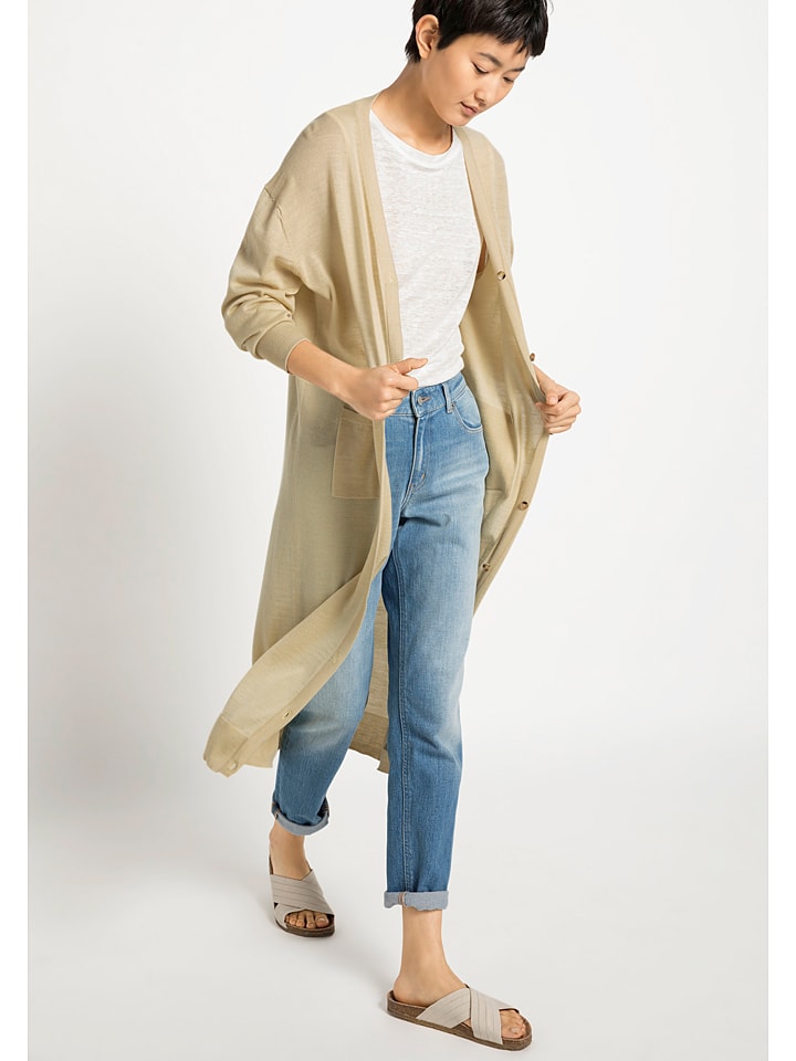 Hessnatur Wollcardigan in Gelb günstig kaufen