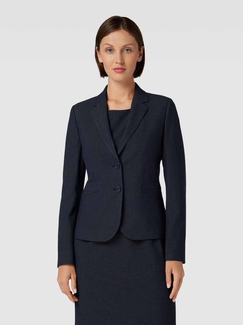 Blazer mit Viskose-Anteil in marineblau