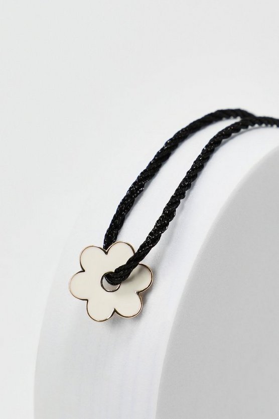 Recycelte Kette mit Blumen-Anhänger