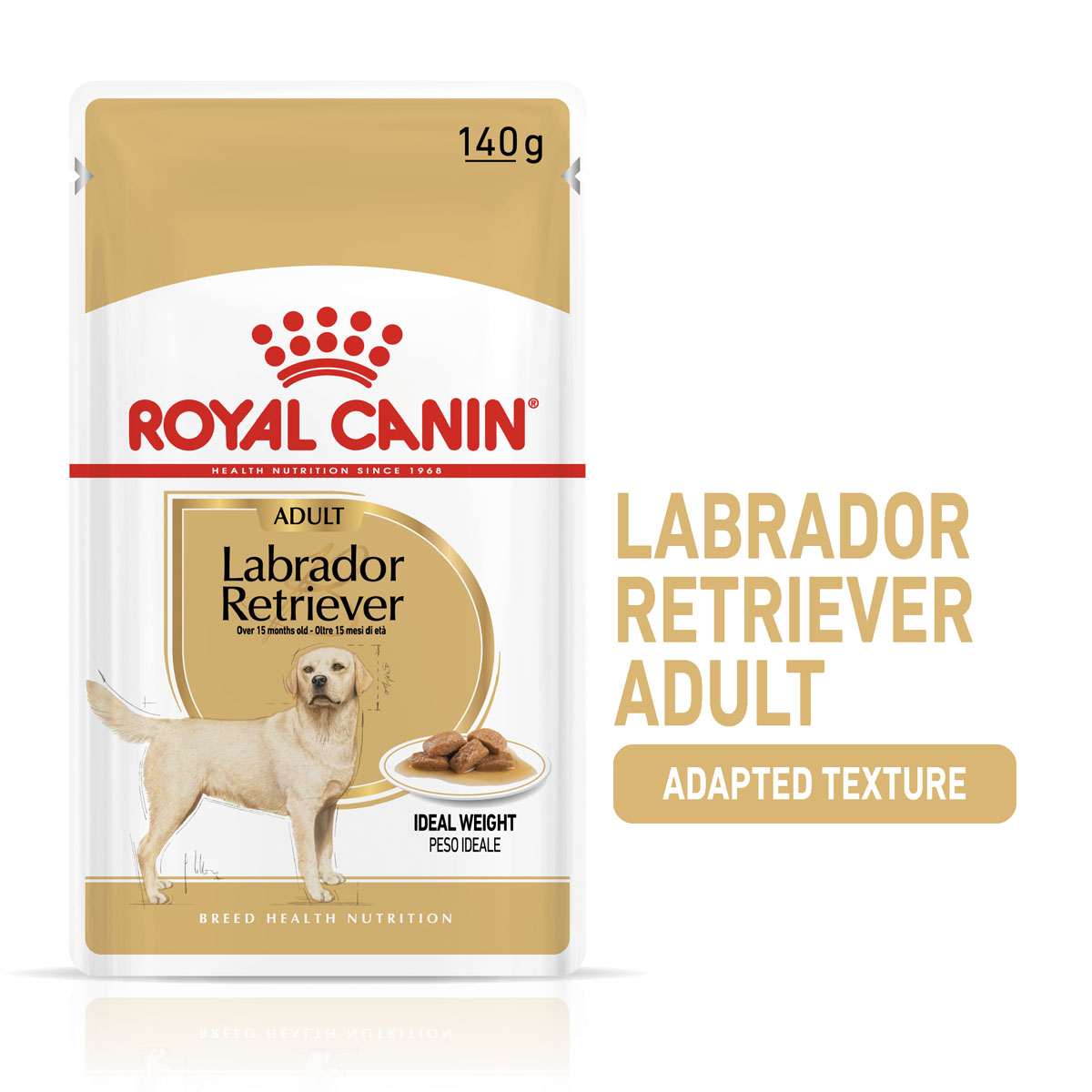 ROYAL CANIN Labrador Retriever Adult 3kg + Labrador Adult in Soße 10x140g