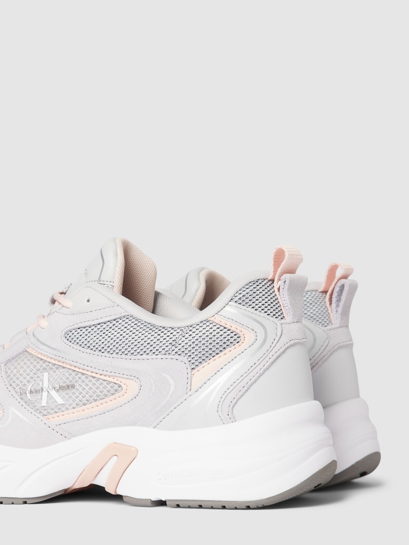 Sneaker mit Label-Detail Modell 'RETRO TENNIS' in beige