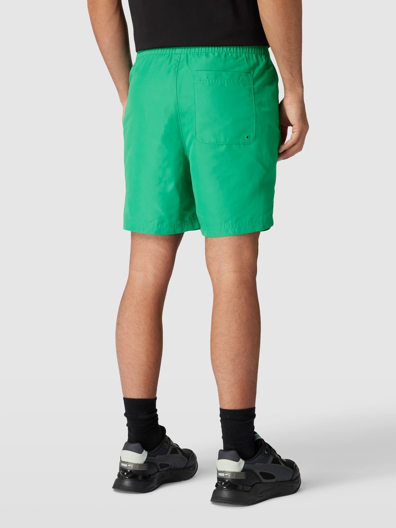 Shorts mit Logo-Print Modell 'CLASSICS' in grasgrün