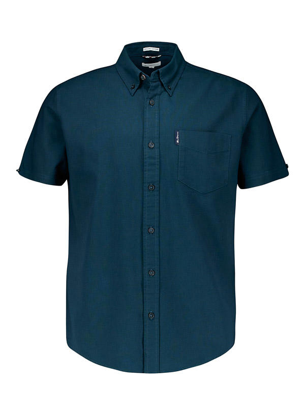 Ben Sherman, Kurzarmhemd, Regular Fit, Bio Baumwolle, grün