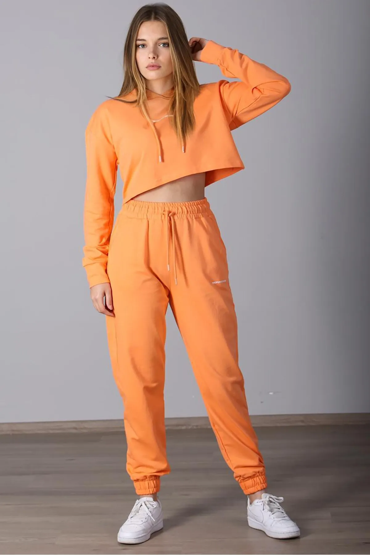 Madmext  Mad Girls Orange Kapuzen-Trainingsanzug-Set für Damen MG465-5