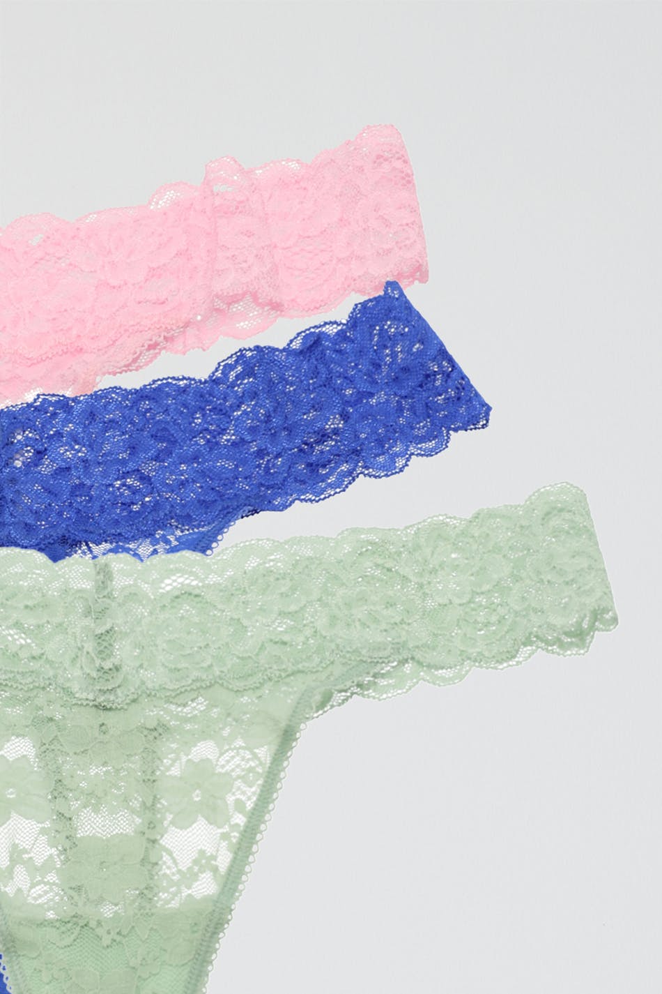 3-pack lace string