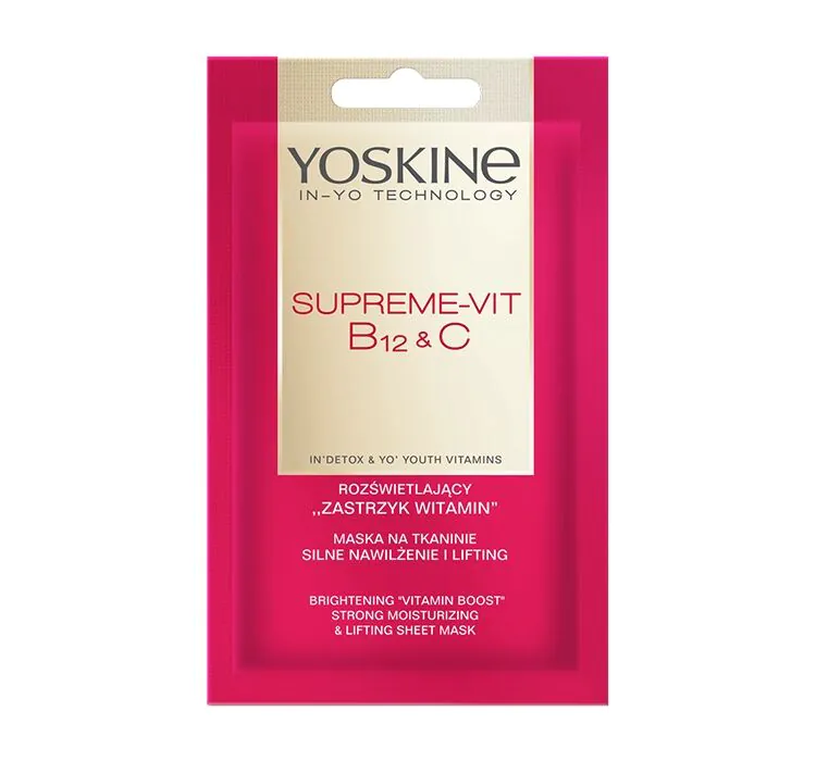Yoskine Supreme Vitamin B12, Vitamin C Sheet Mask