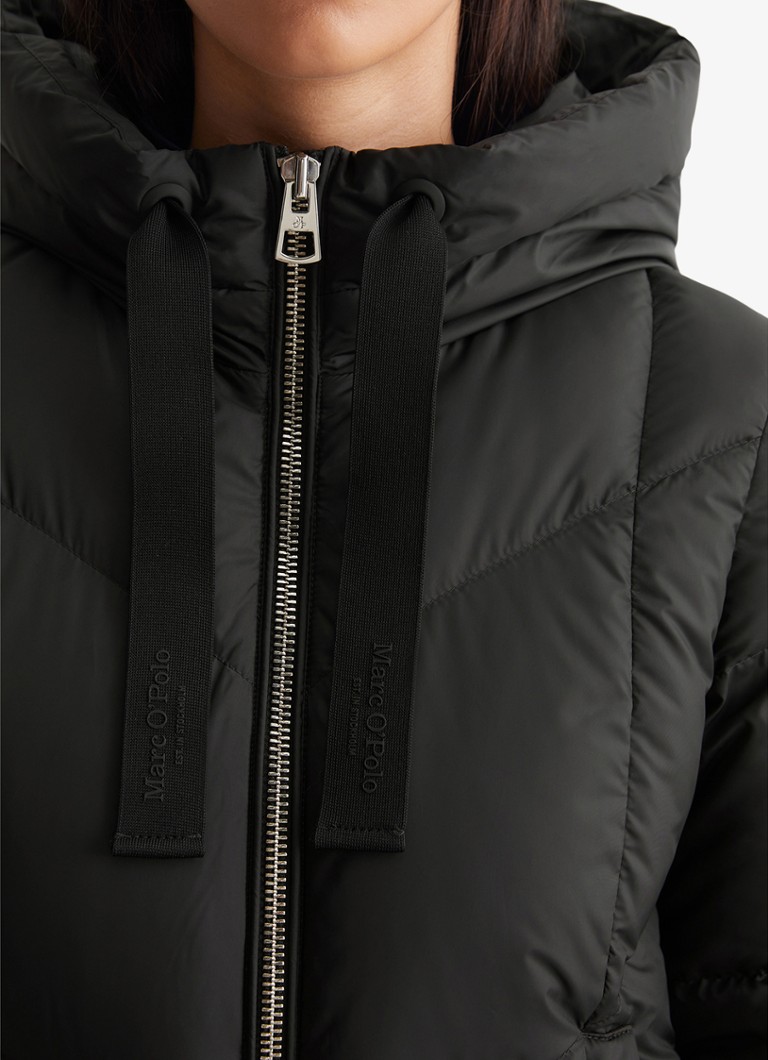 Marc O'Polo Quilted Jacket with Down Padding and Hood