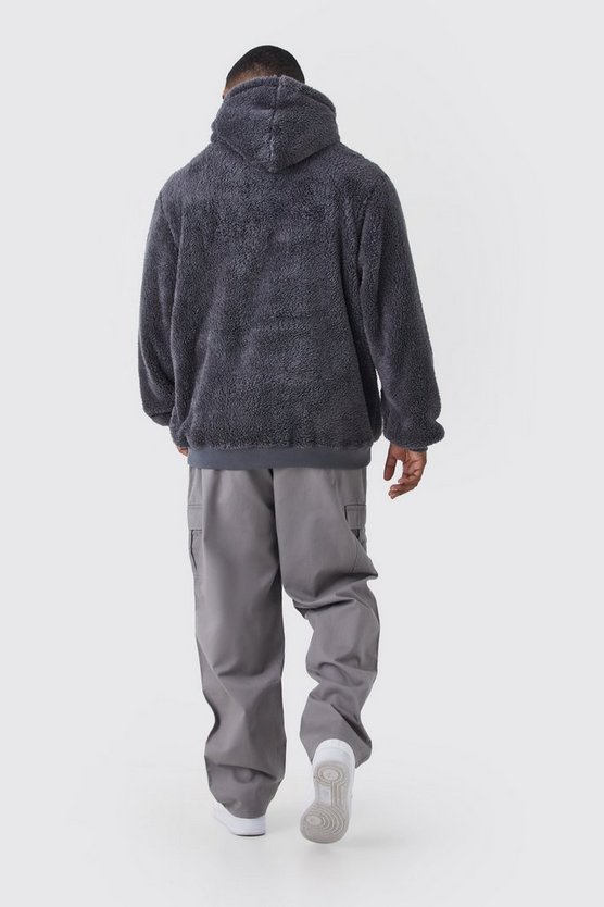 Plus Twill Cargo-Hose mit geradem Bein