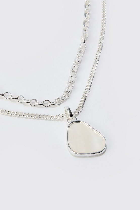 Longer Length Multi Layer Pendant Necklace
