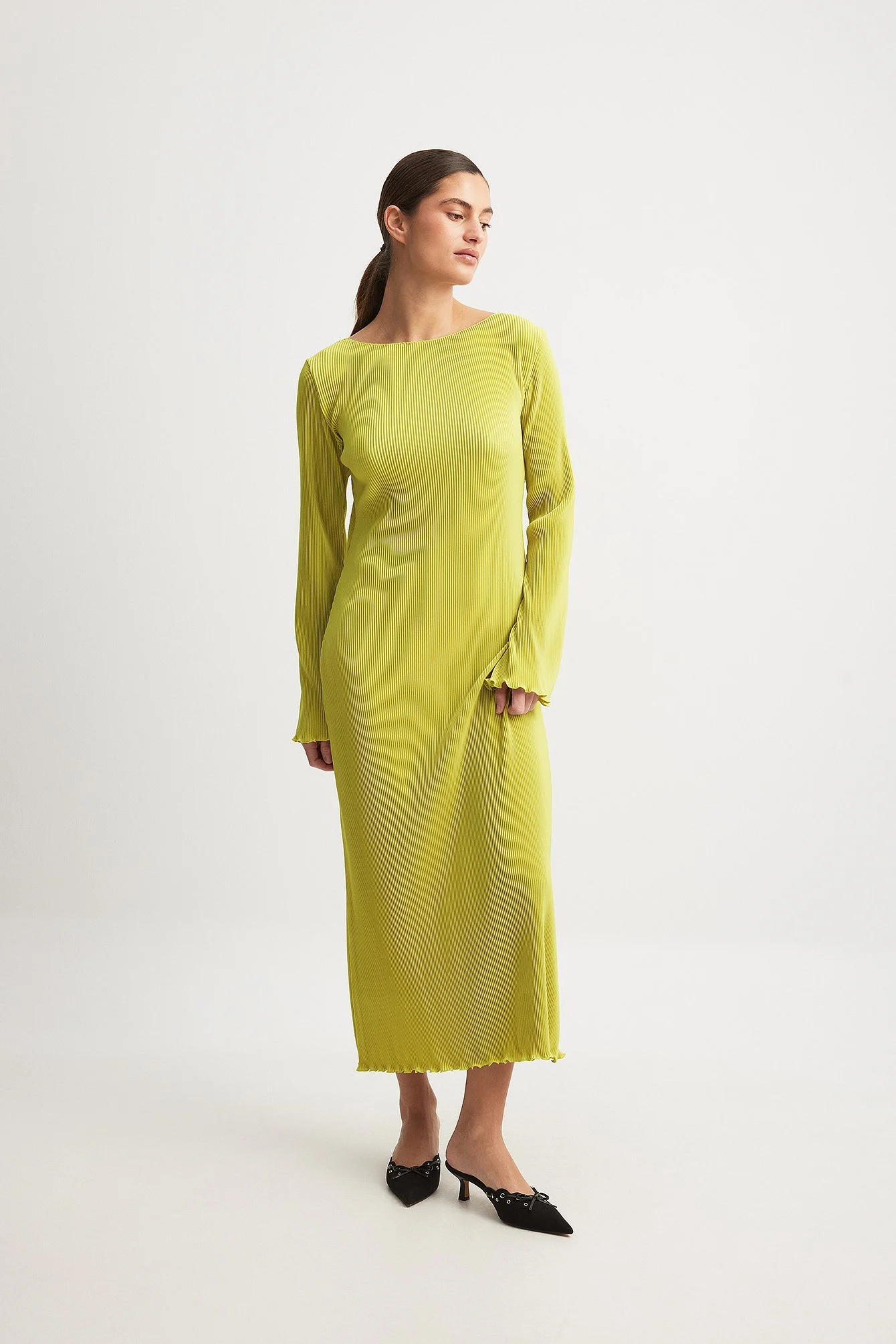 Midikleid mit Falten