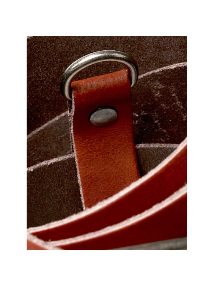 Jack & Jones Ledergürtel JACMICHIGAN KEYHANGER Doppeldorn Herrengürtel in Mittelbraun günstig kaufen 80 cm