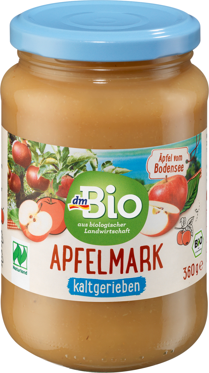 Fruchtmark Apfel kaltgerieben, 360 g
