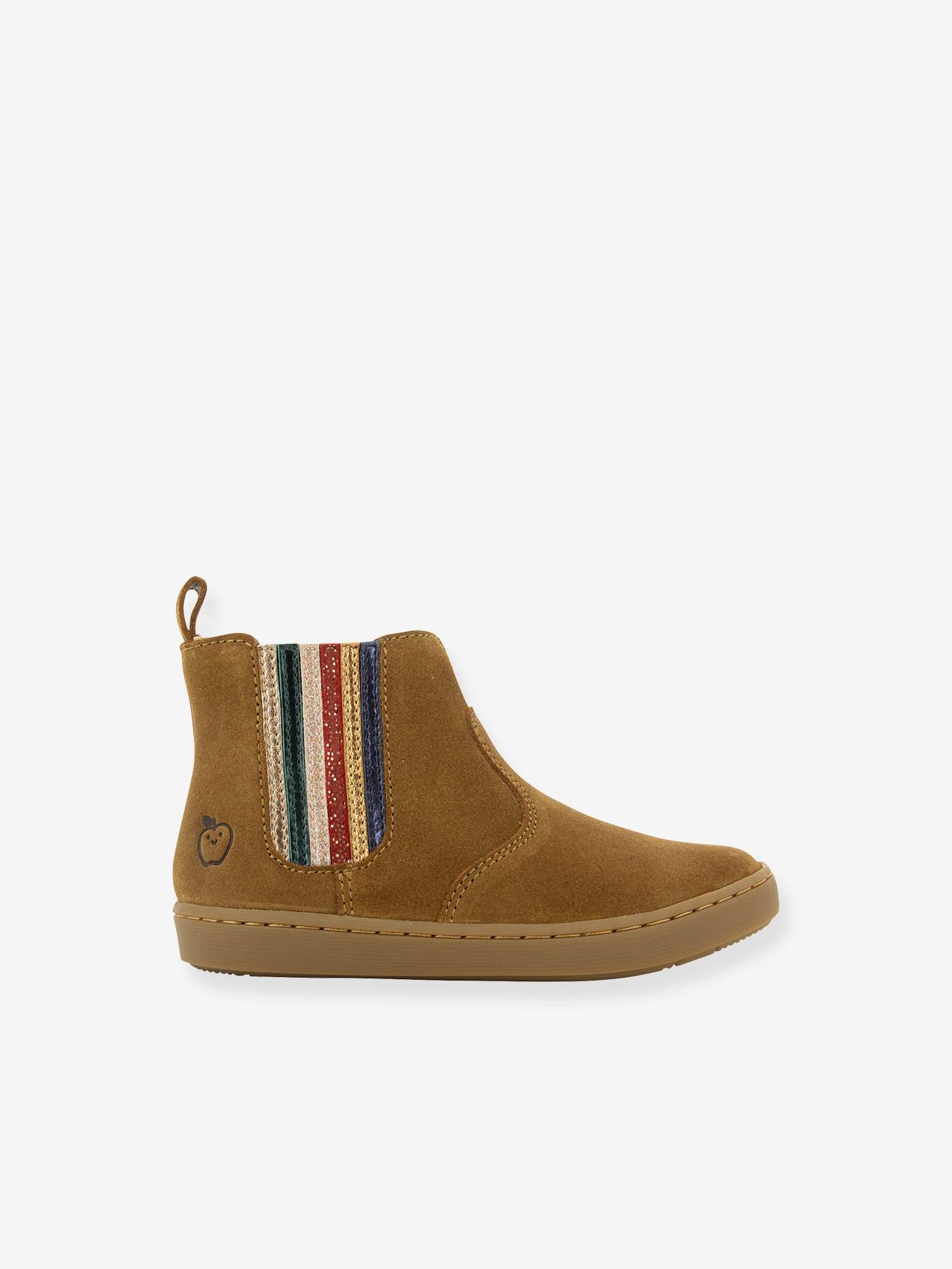 Boots enfant Play New Shine Velours SHOO POM® caramel
