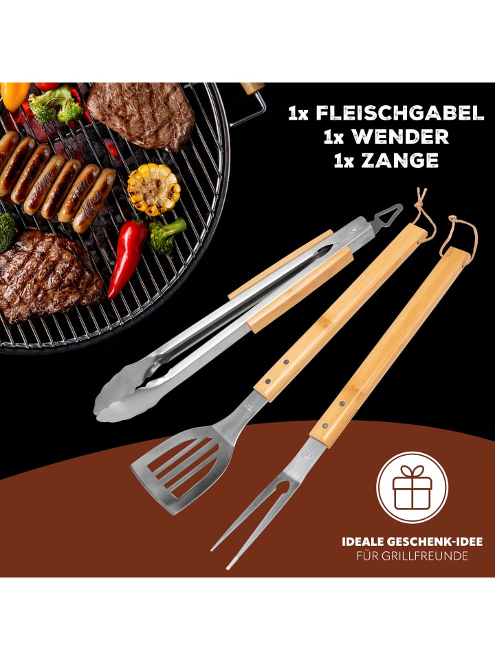 bremermann 3tlg-Set Grillbesteck günstig kaufen onesize