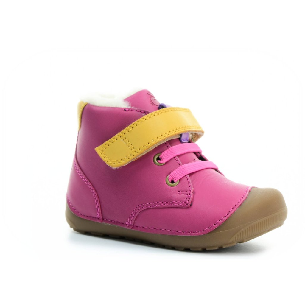 Bundgaard Petit Mid Winter Lace Dark Pink dunkelrosa Barfuß-Stiefeletten