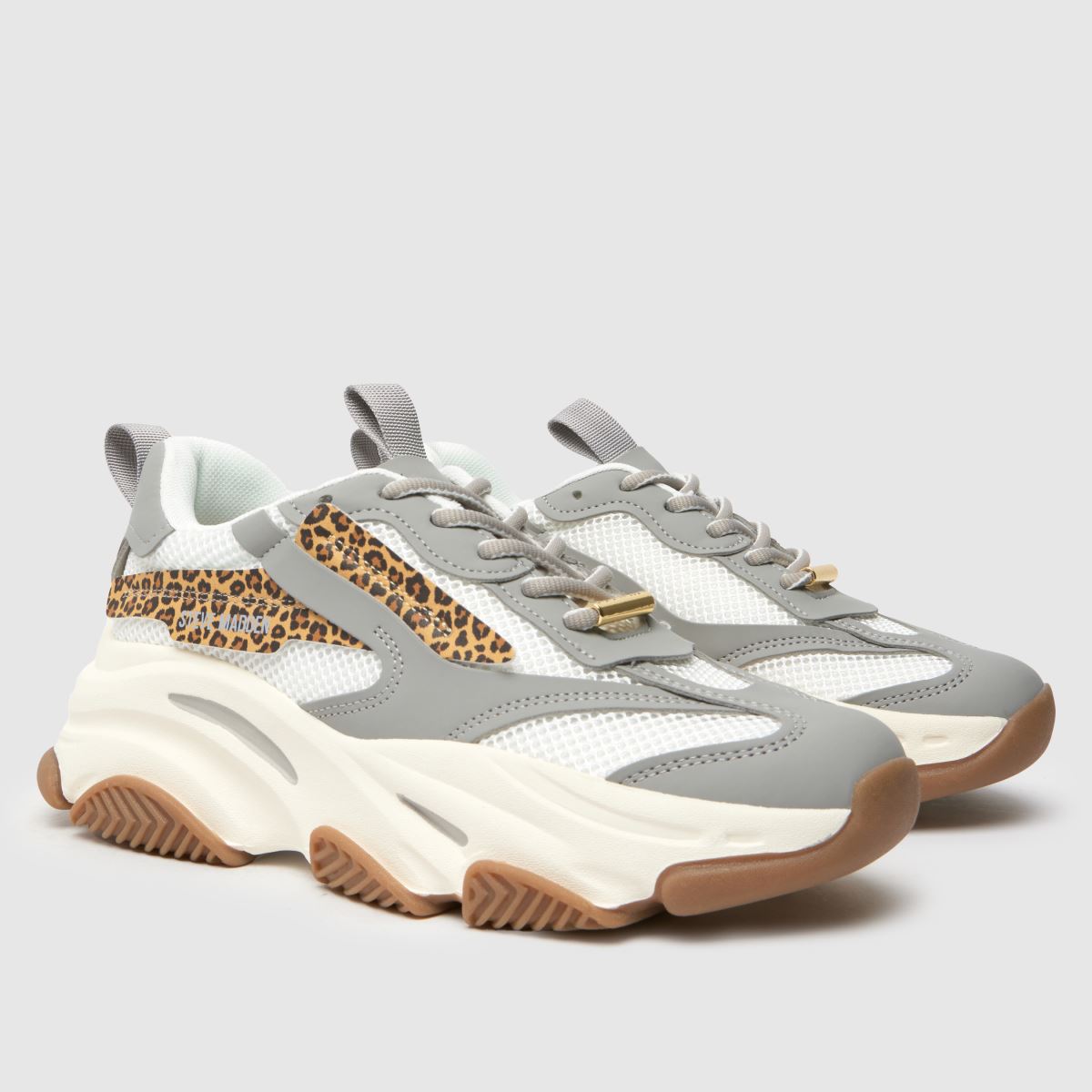 Tenisky Steve Madden Possession e v šedé multifunkční barvě