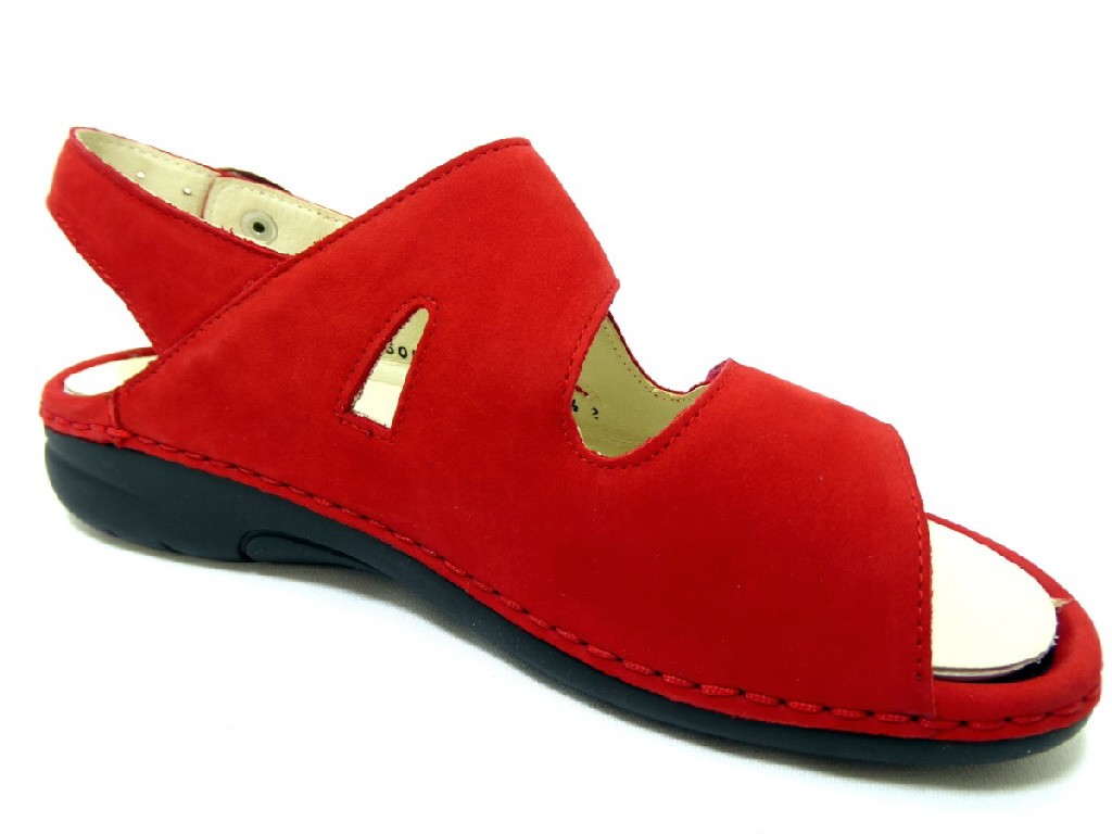 WALDLÄUFER Komfort Sandalen rot