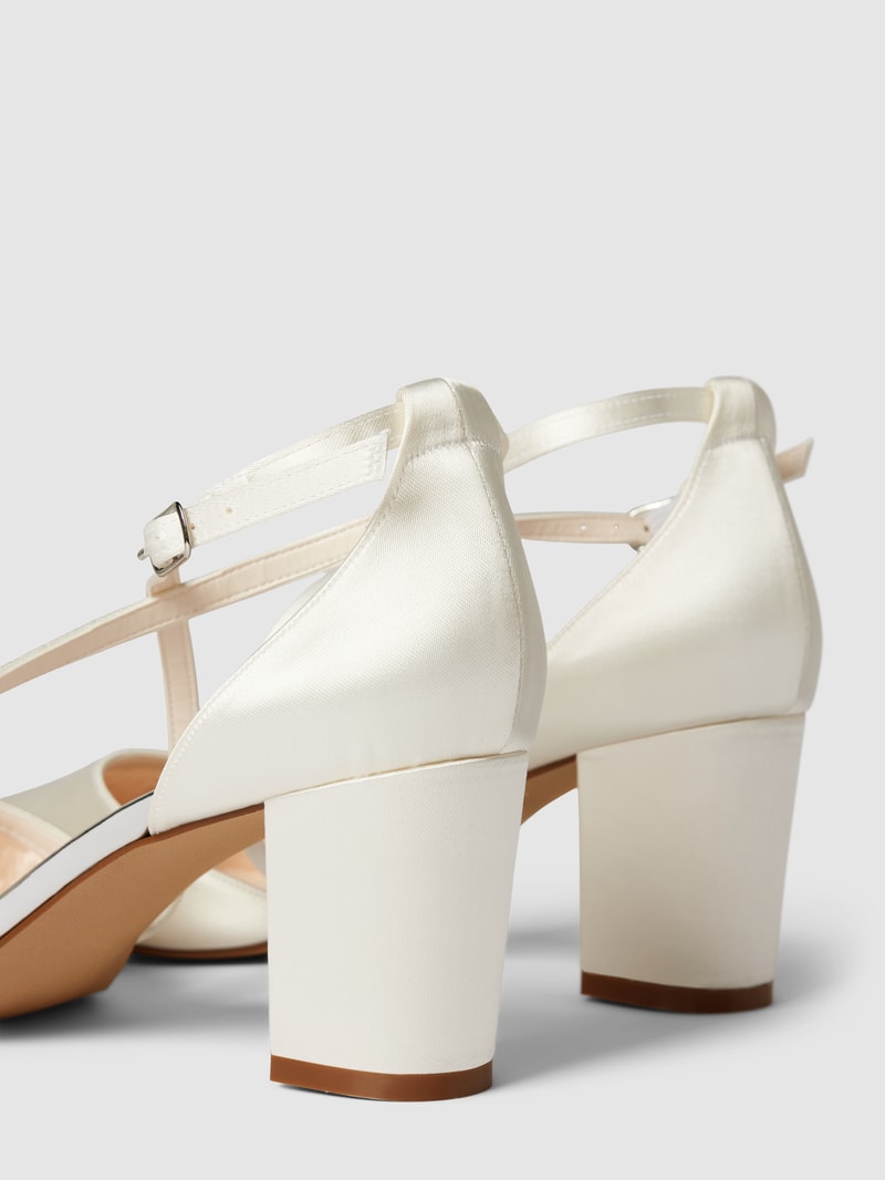 Pumps mit schmalen Riemen Modell 'HELLEN' in offwhite