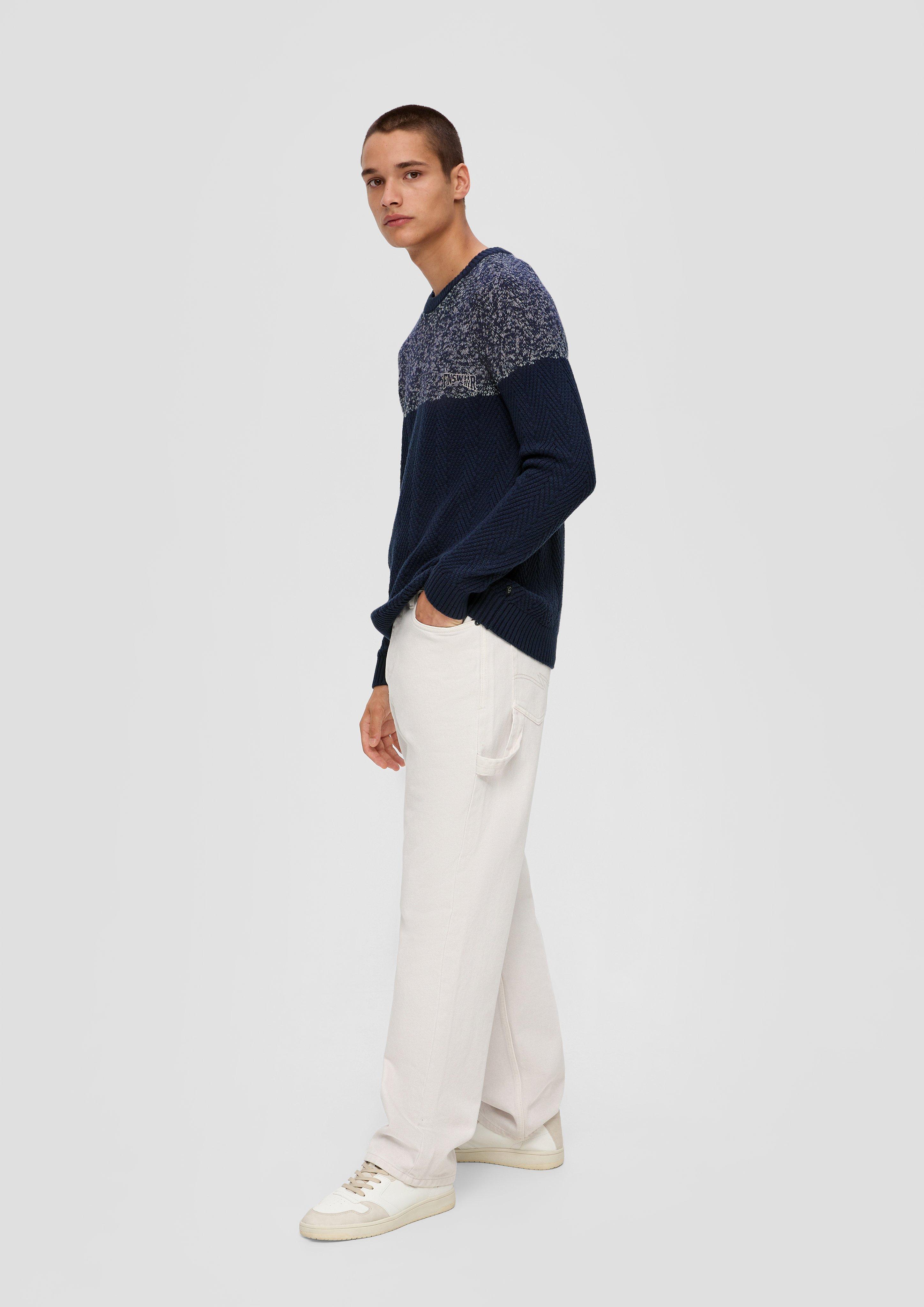 Strickpulli in Two-Tone-Optik  2134583-58W0