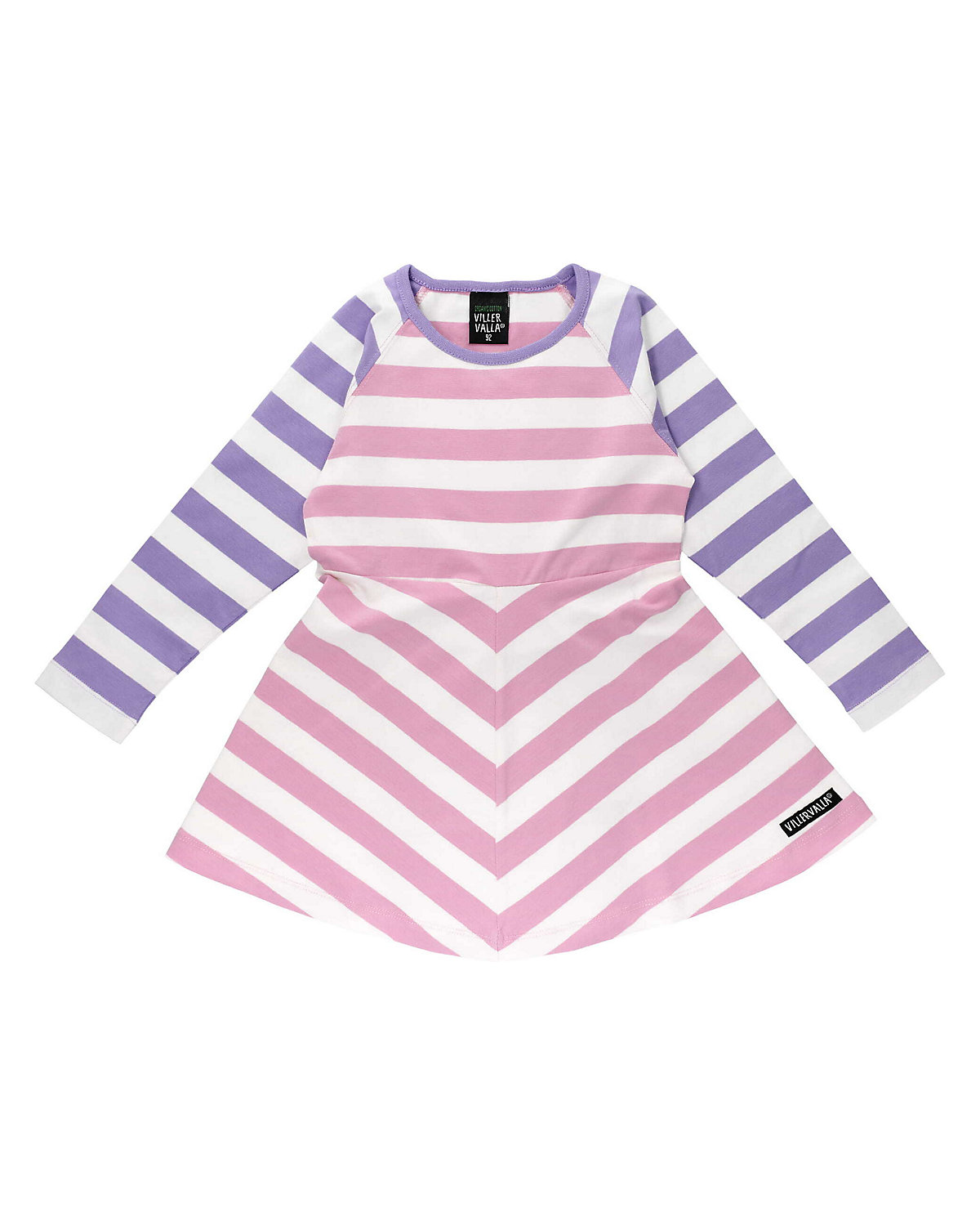 Kleid Stripes Lavender/Bloom Kleider für Mädchen
