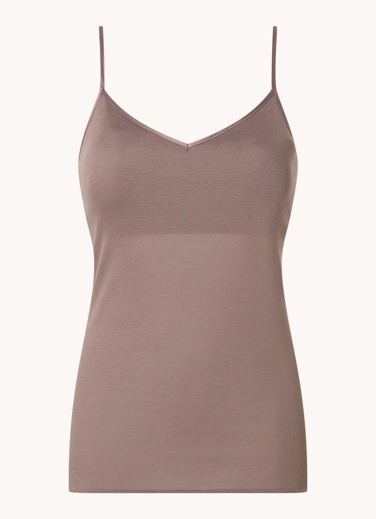 Hanro Seamless spaghetti top with removable filling