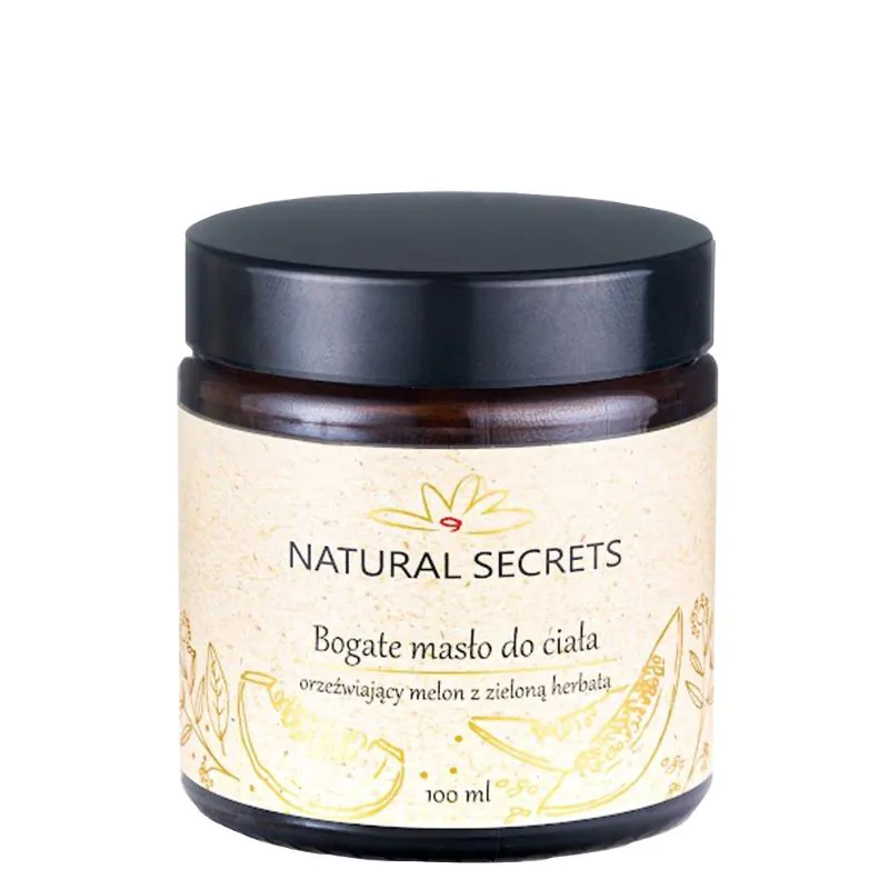 Natural Secrets Rig Forfriskende Melon & Grøn Te Body Butter