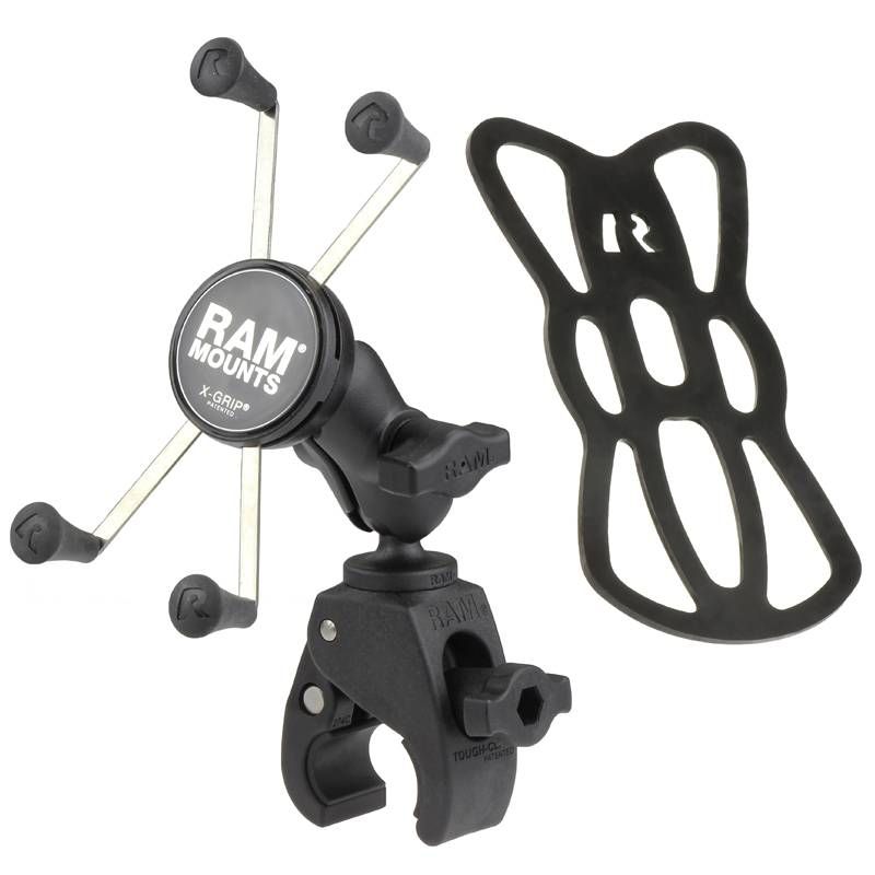 RAM® X-Grip® Large Phone Holder mit RAM® Tough-Claw Lenkerhalterung - schwarz