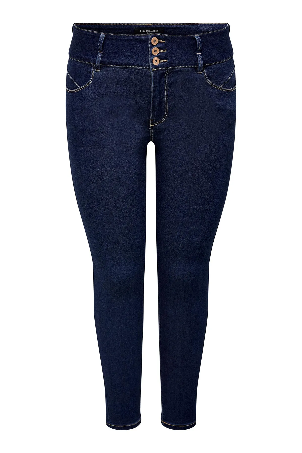 Only Carmakoma  Caranna Hw Sk Ank Dunkelblaue Jeans Noos