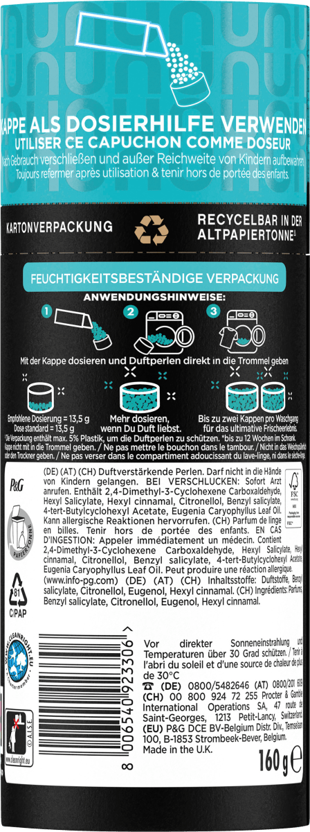 Wäscheparfüm Unstoppables Fresh, 160 g