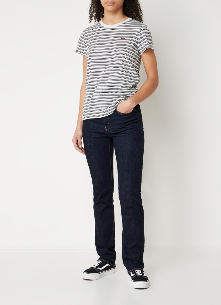 Blugi Levi's 724 cu talie înaltă și croială dreaptă, albaștri, model WA