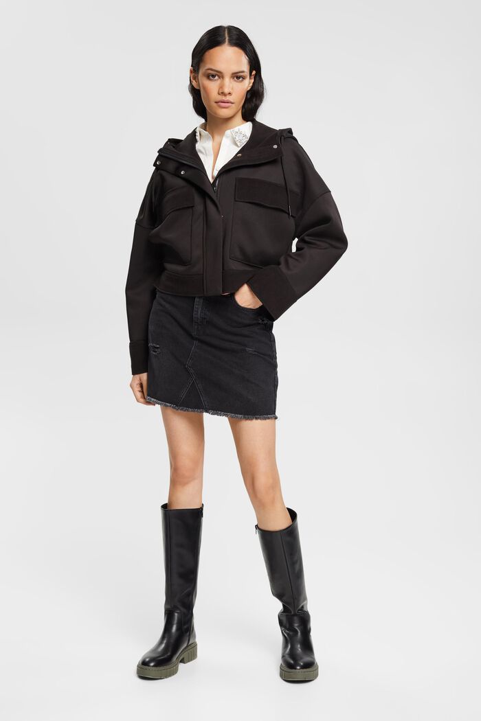 Scuba-Jacke mit Kapuze