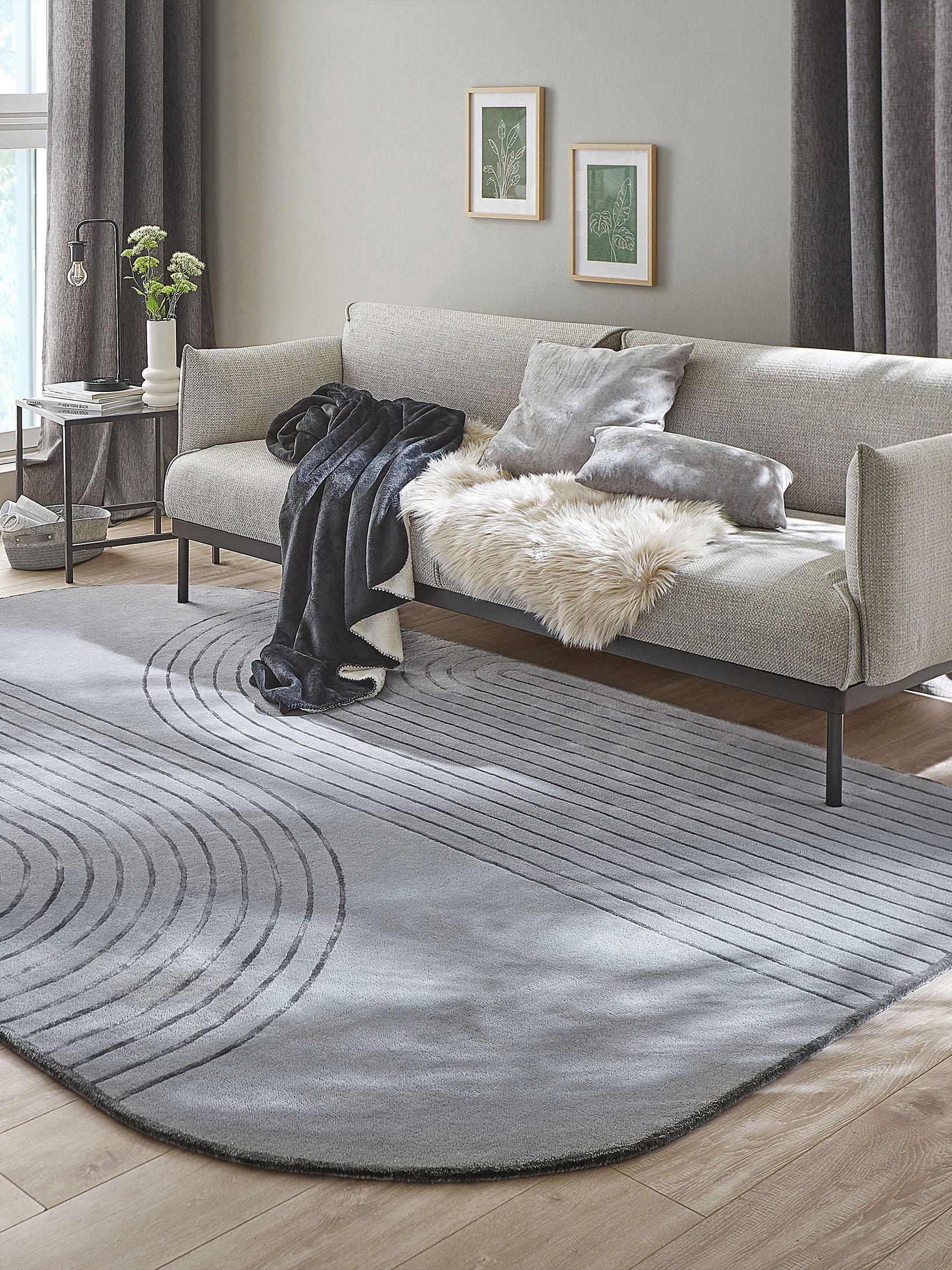 Aranova Moderner Teppich, Grey