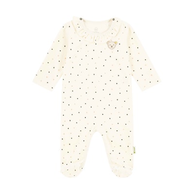 Strampler langarm, beige für Mädchen