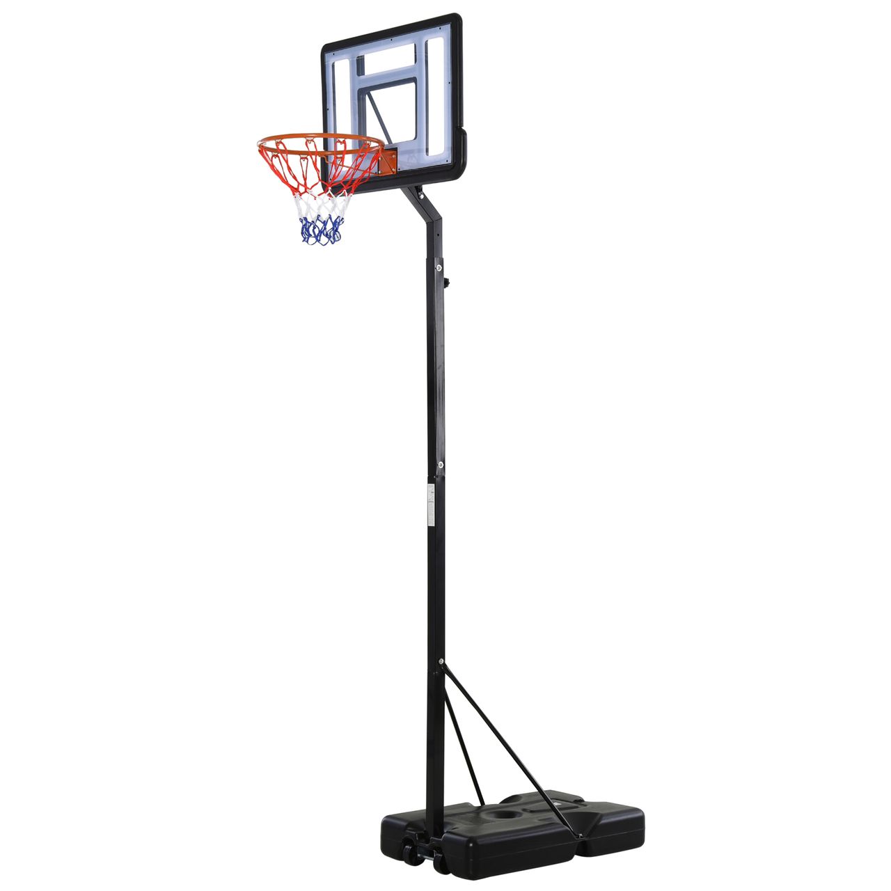 HOMCOM Mobiler Basketballständer Basketballkorb höhenverstellbar 302-352 cm