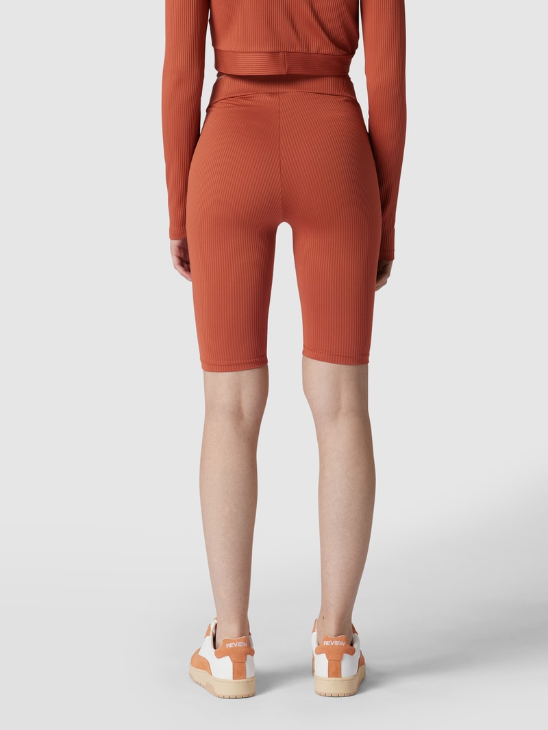 Sweatshorts mit elastischem Bund in rostrot