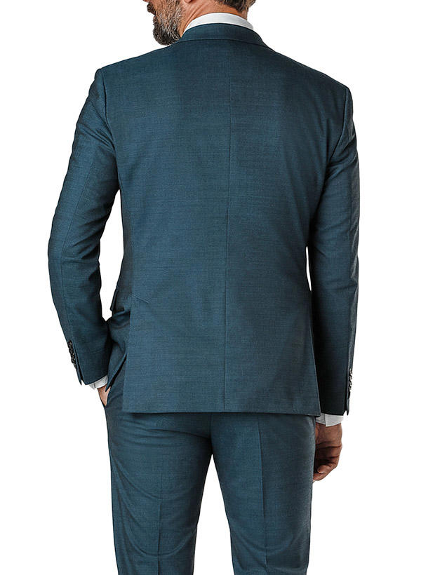 Strellson, Sakko Aidan, Slim Fit, Woll-Stretch, türkis meliert