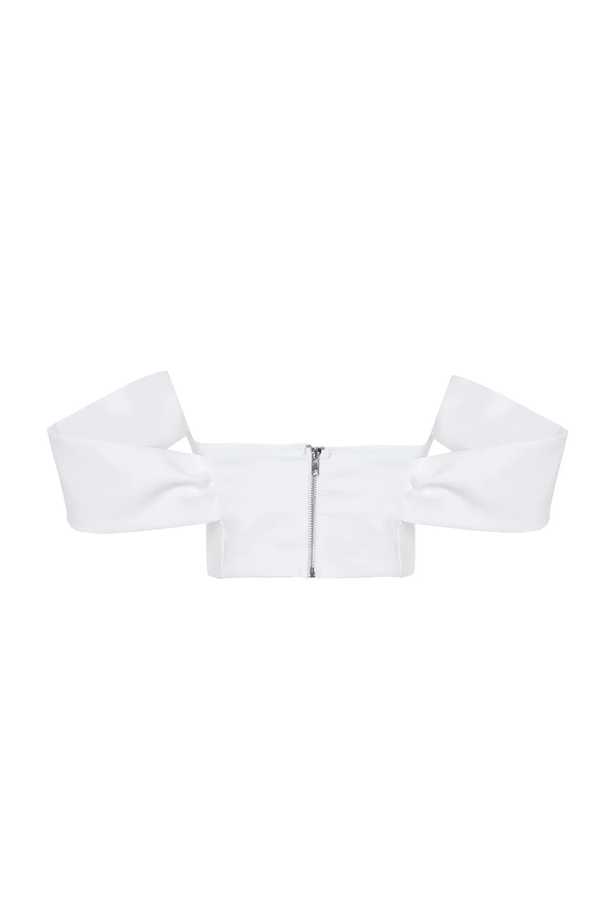 Trendyol Collection  Weißes gewebtes Bustier mit Carmenkragen