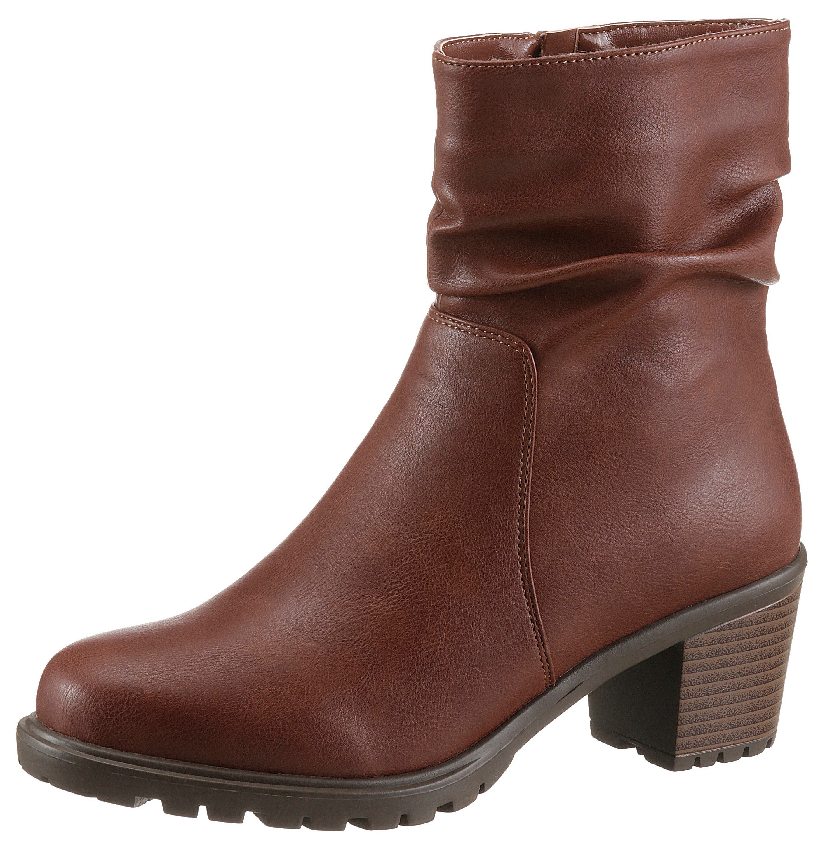 CITY WALK Stiefelette mit gerafftem Schaft