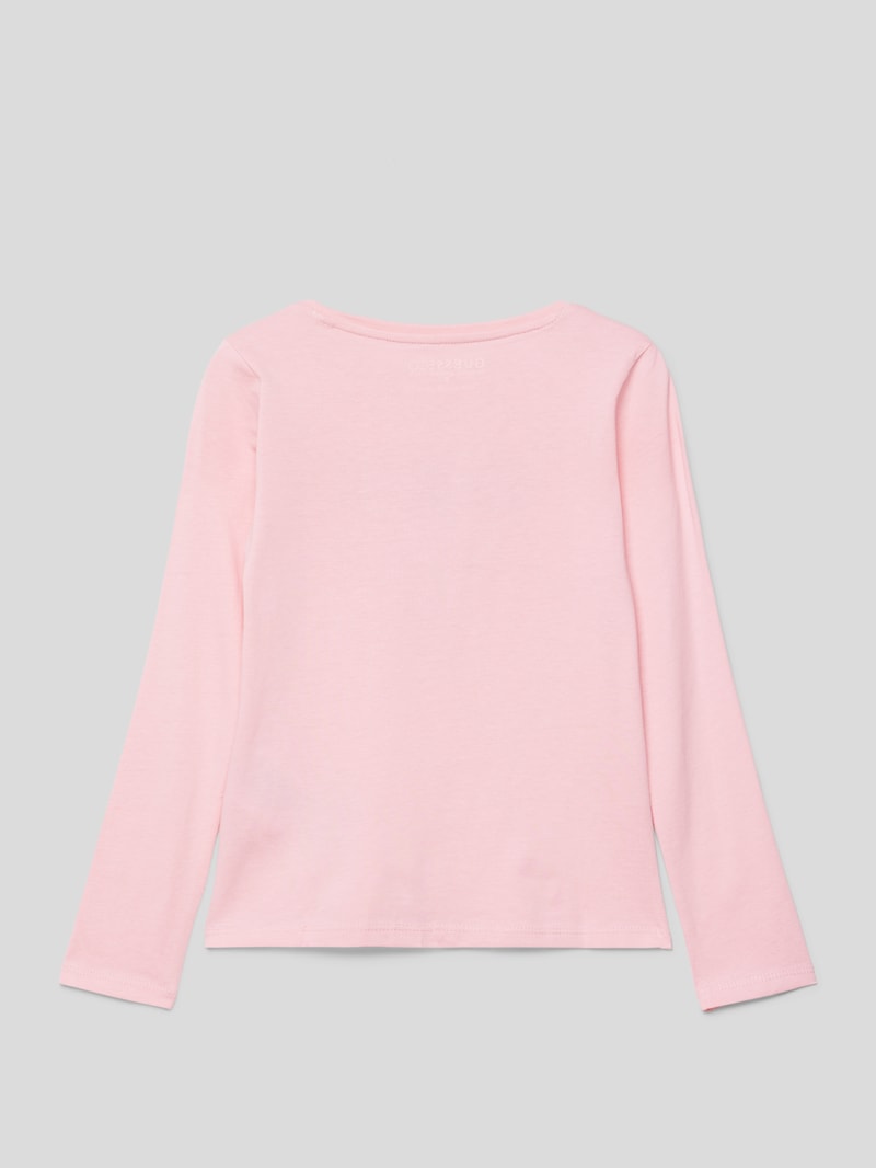 Longsleeve mit Label-Print in pink