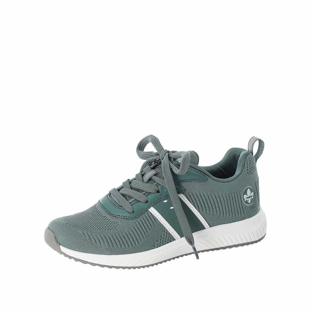 RIEKER Freizeit Schnürer grün FSK Damen Halbschuhe