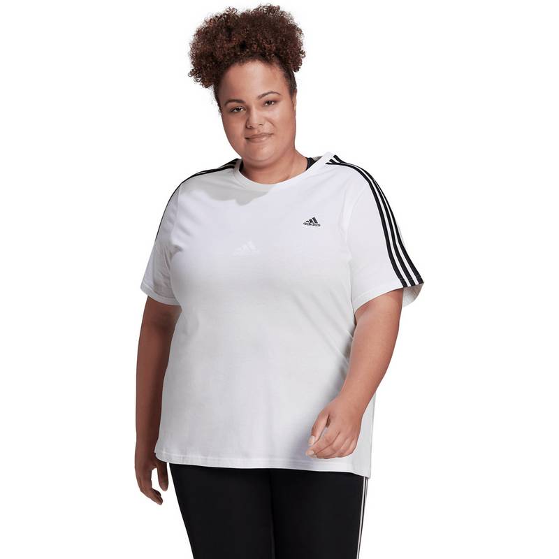 adidas ESSENTIALS SLIM 3-STREIFEN T-Shirt Damen