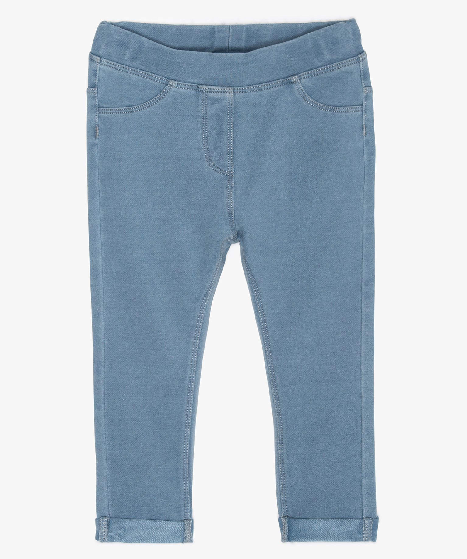 Jegging bébé fille à taille réglable bleach | GEMO