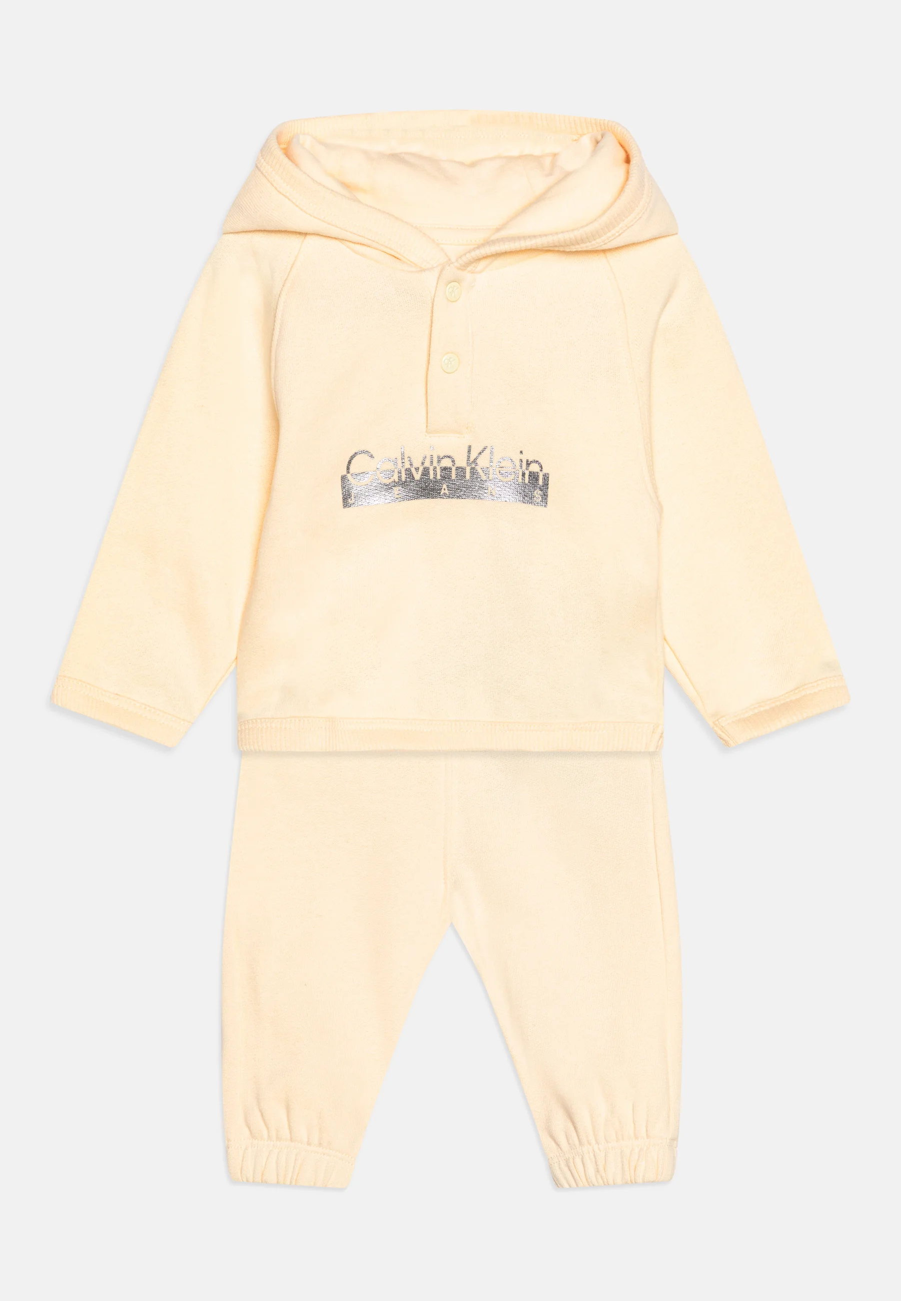 Conjunto unisex con capucha y logotipo de héroe metálico para bebé de Calvin Klein Jeans - Chándal