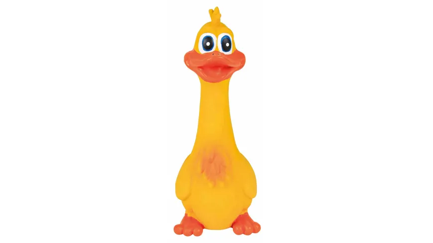 Trixie Latex Ente Original-Tierstimme 20 cm Hunde Spielzeug